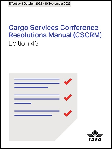 Cargo Services Conference Resolution Manual (CSCRM) - 2022-23